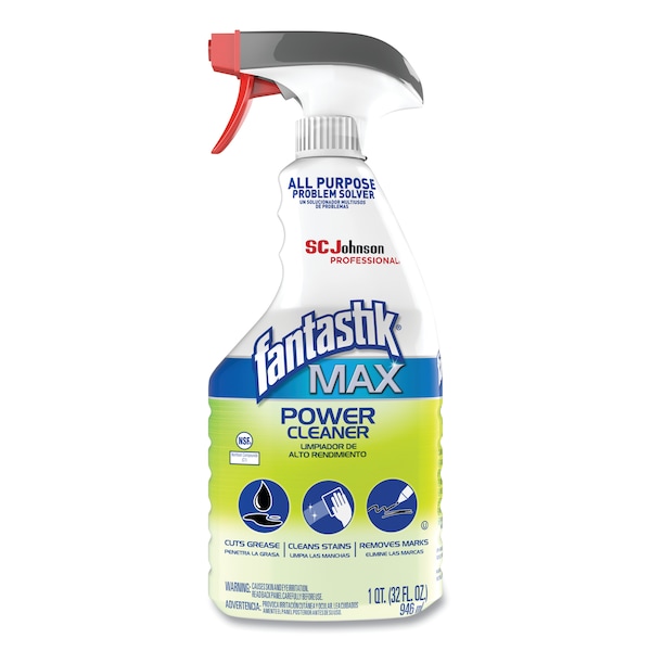 Fantastik Max Power Cleaner, Pleasant Scent, 32 oz Spray Bottle 00054600000380 - main